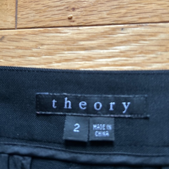 ❤️ Theory black 97 % virgin wool wide leg pants ❤️ - Picture 2 of 6